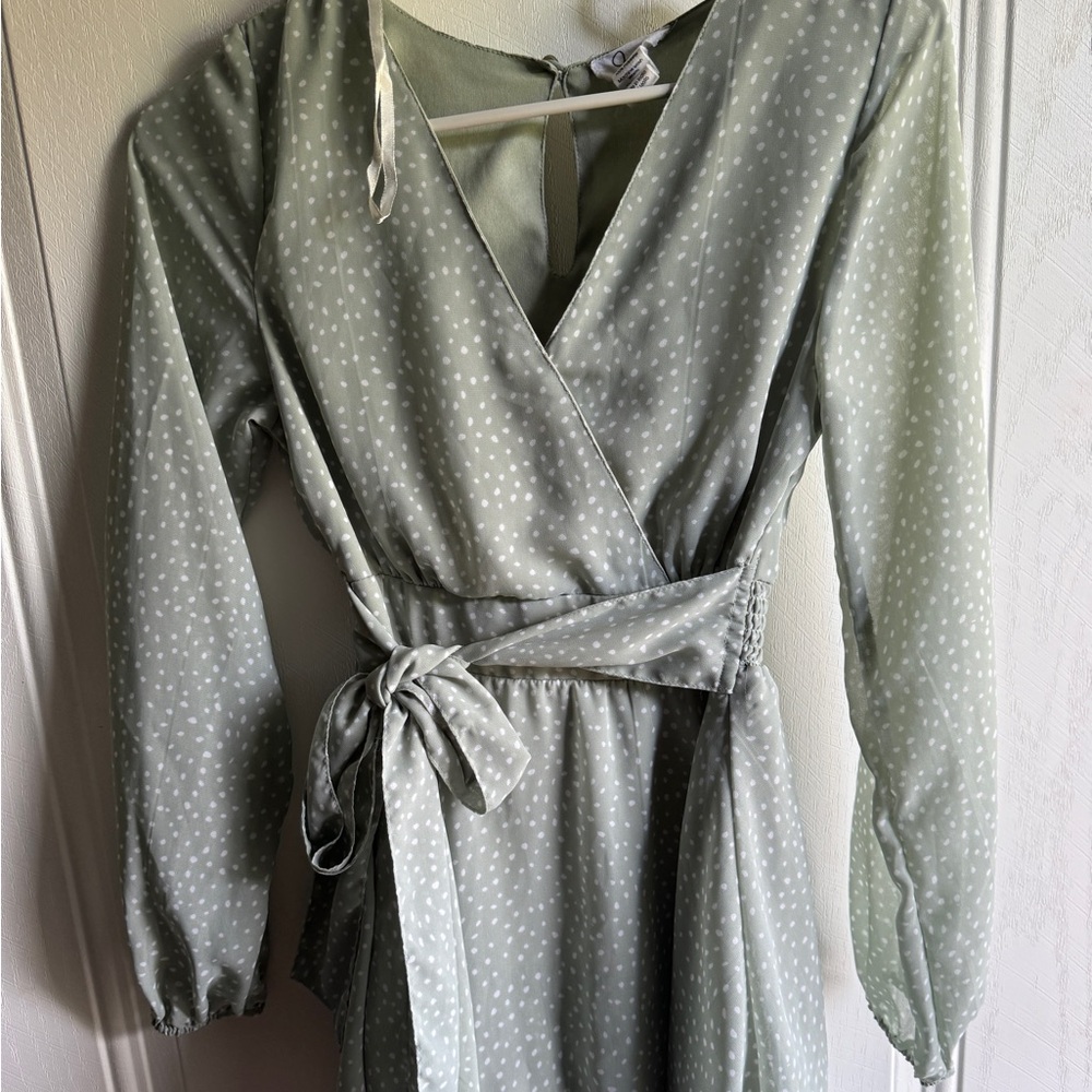 Green Polka Dot dress